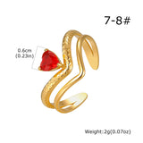 Gold Evil Eye V-Ring