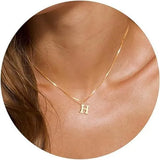 Initial Letter Pendant Necklace