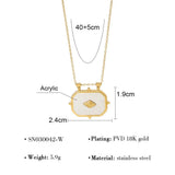 Geometric Acrylic Pendant Necklace