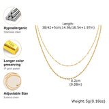 Layered Bead Chain Necklace