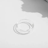 Colorful Acrylic Resin Ring Set