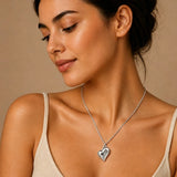 Glossy Heart Pendant Necklace