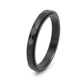 Faceted Spinner Band Ring
