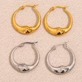 Crescent Moon Hoop Earrings