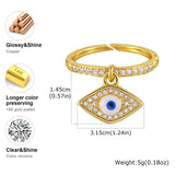 Celeste Evil Eye Open Ring