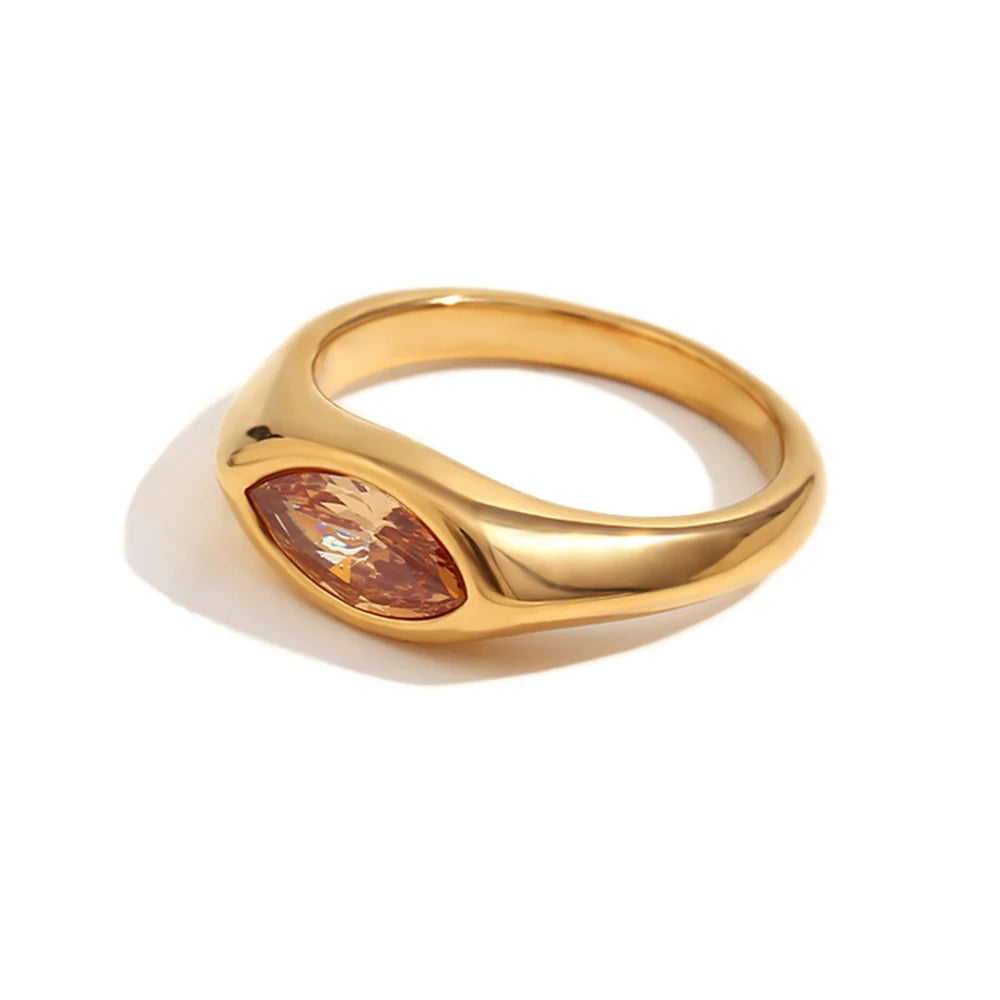 Aurora Marquise Signet Ring