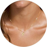 Initial Letter Pendant Necklace
