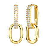 Sterling Silver Charm Hoop Earrings