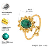 Malachite Open Ring