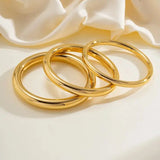 18K Gold-Plated Hollow Cuff Bracelet