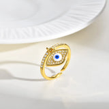 Celeste Evil Eye Open Ring