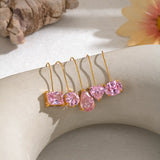Multi Colour Teardrop & Pearl Drop Earrings