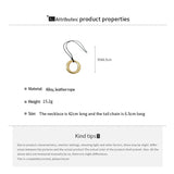Horseshoe Pendant Leather Necklace