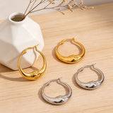 Crescent Moon Hoop Earrings