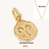 Lava Texture Constellation Necklace