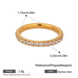 Colorful Cubic Zirconia Stackable Ring Set