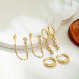Cartilage Piercing Earring Set (3 Pairs)