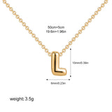 Mini Bubble Initial Necklace