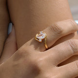 Waterdrop Zircon Minimalist Ring