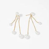 Luxury Pearl Tassel Dangle Earrings