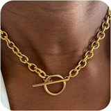 Chunky Toggle Clasp Necklace
