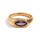 Aurora Marquise Signet Ring