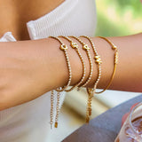 Initial Letter Zircon Bangle