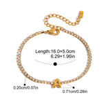 Initial Letter Zircon Bangle