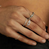 Cubic Zirconia Knot Ring