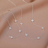 Dainty CZ Necklace & Bracelet Set