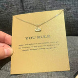 You Rule Crown Necklace