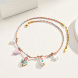 Boho Ceramic Tulip Necklace