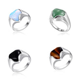 Tiger Eye Heart Ring