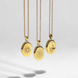 Celestial Photo Locket Necklace