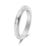 Faceted Spinner Band Ring