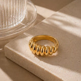 Minimalist Punk Stripe Ring