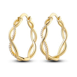 Sterling Silver Charm Hoop Earrings