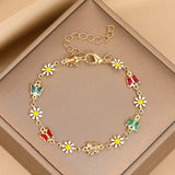 Daisy Beaded Bracelet