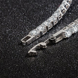 Sterling Silver Zircon Tennis Bracelet