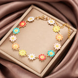 Daisy Beaded Bracelet
