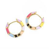 Cubic Zirconia Rainbow Ear Cuff Set