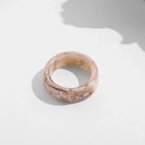 Colorful Acrylic Resin Ring Set