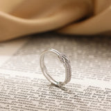 Cubic Zirconia Knot Ring