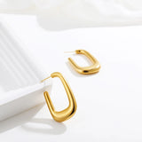 Chunky U-Shape Hoop Earrings