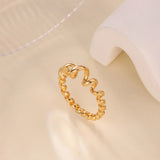 Zircon Geometric Twist Ring