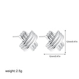 Twisted Knot Stud Earrings