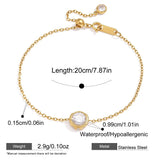 Pearl & Zircon Minimalist Bracelet