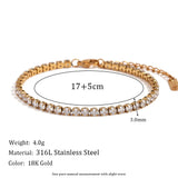 Cubic Zircon Tennis Chain Bracelet