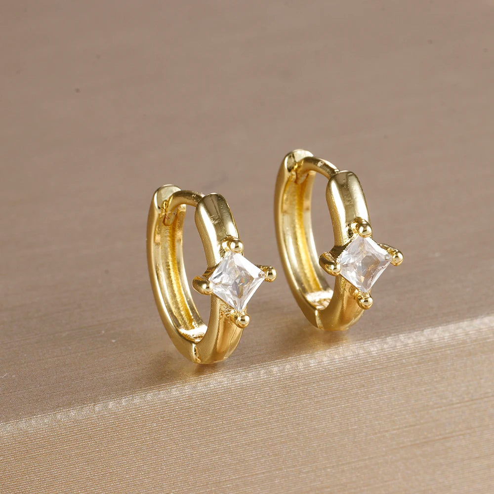 Harper Crystal Huggie Hoops