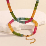 Multicolour Natural Stone Beaded Choker